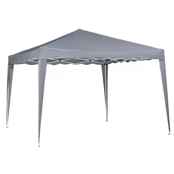 Tonnelle de Jardin Pliante 3x3m Gris Imperméable avec Housse de Rangement Izmir