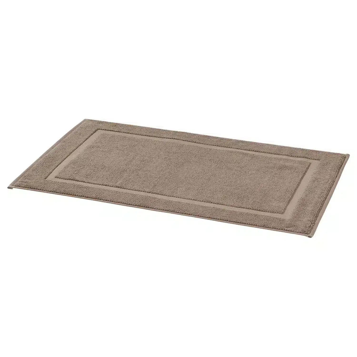 3616180431663.webp Tapis de bain éponge coton bio Taupe 50x80 cm 520 g/m² - TEX HOME – Image 1