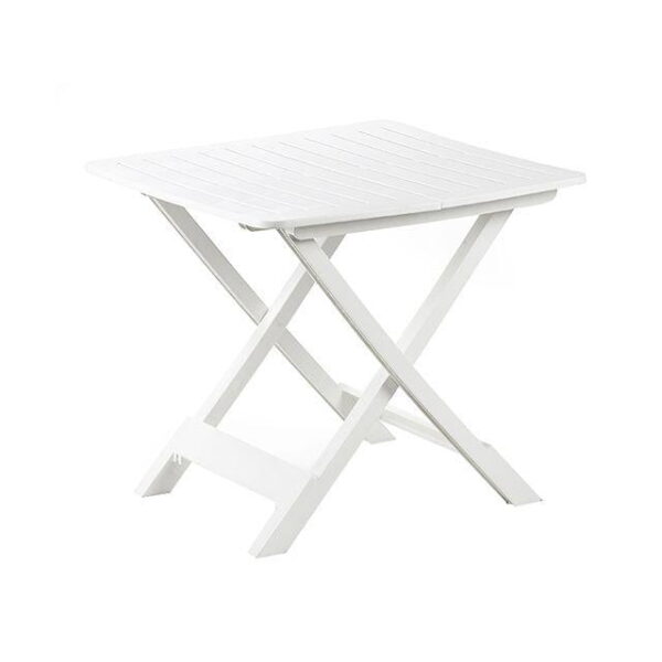 Table de jardin de camping pliante, Progarden Tevere - Blanc