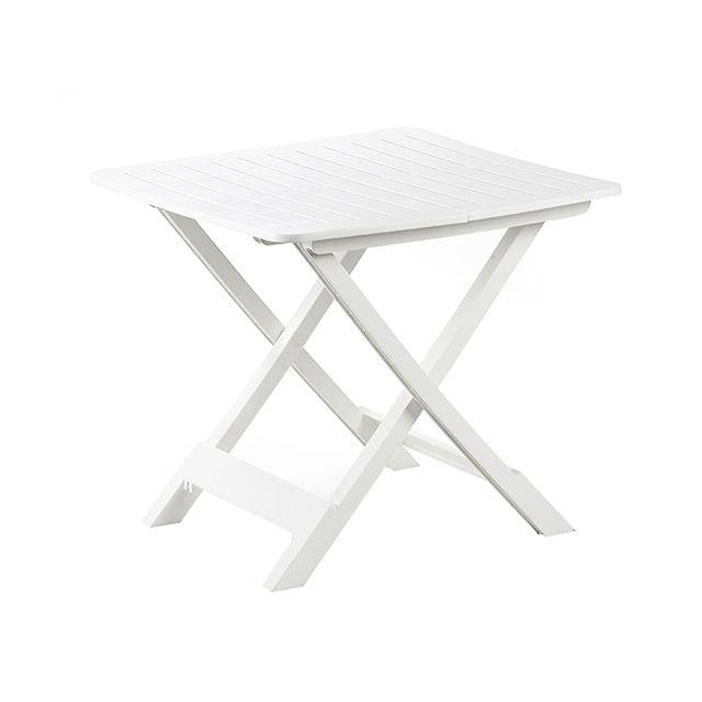 8009271907409.jpg Table de jardin de camping pliante, Progarden Tevere - Blanc – Image 1