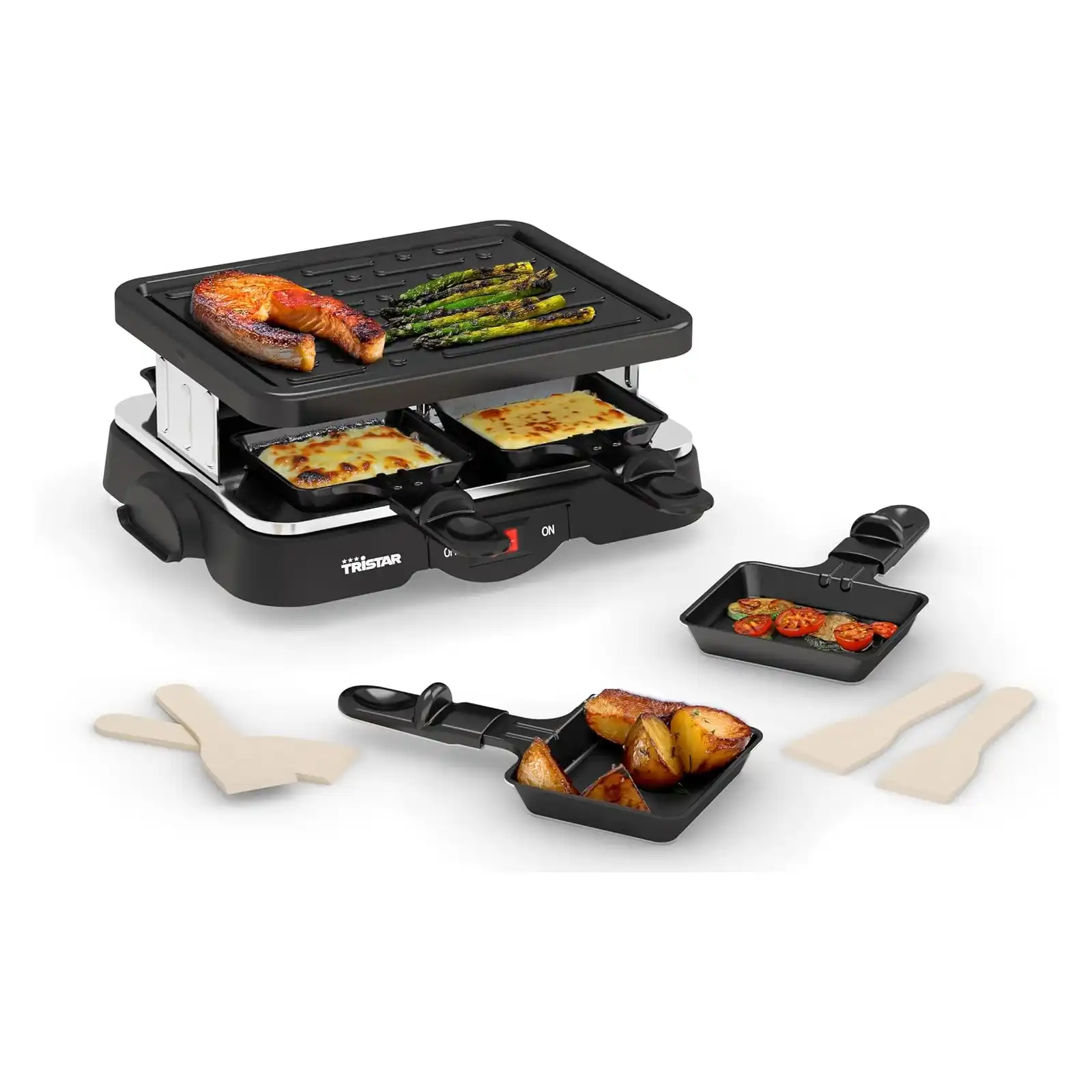8712836984356-2 Appareil à raclette 4 personnes RA-2949CA - TRISTAR – Image 1