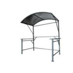 Abri pour Barbecue 2x1,2m avec Tablettes de Rangement HYBA