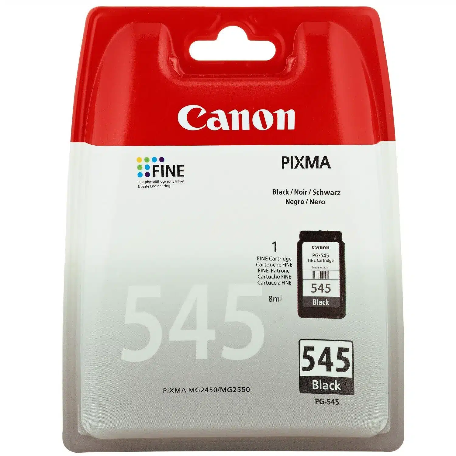 8714574605487 Cartouche d'encre noire Canon PG-545 Canon – Image 1