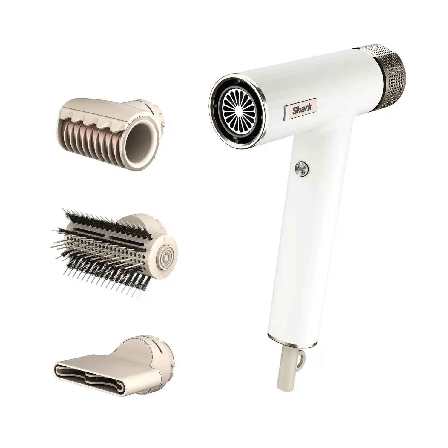 0622356271622 Sèche-cheveux HD33EU - 3 accessoires - blanc soie - 1700W SHARK – Image 1