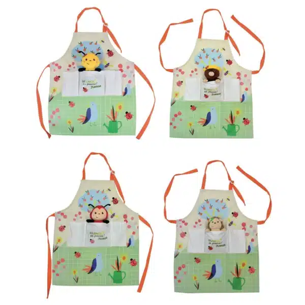 Tablier du jardinier avec peluche JEMINI