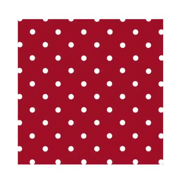 Film adhésif décoratif Petersen Rouge motif ronds 45 x 200 cm - ALKOR DECO