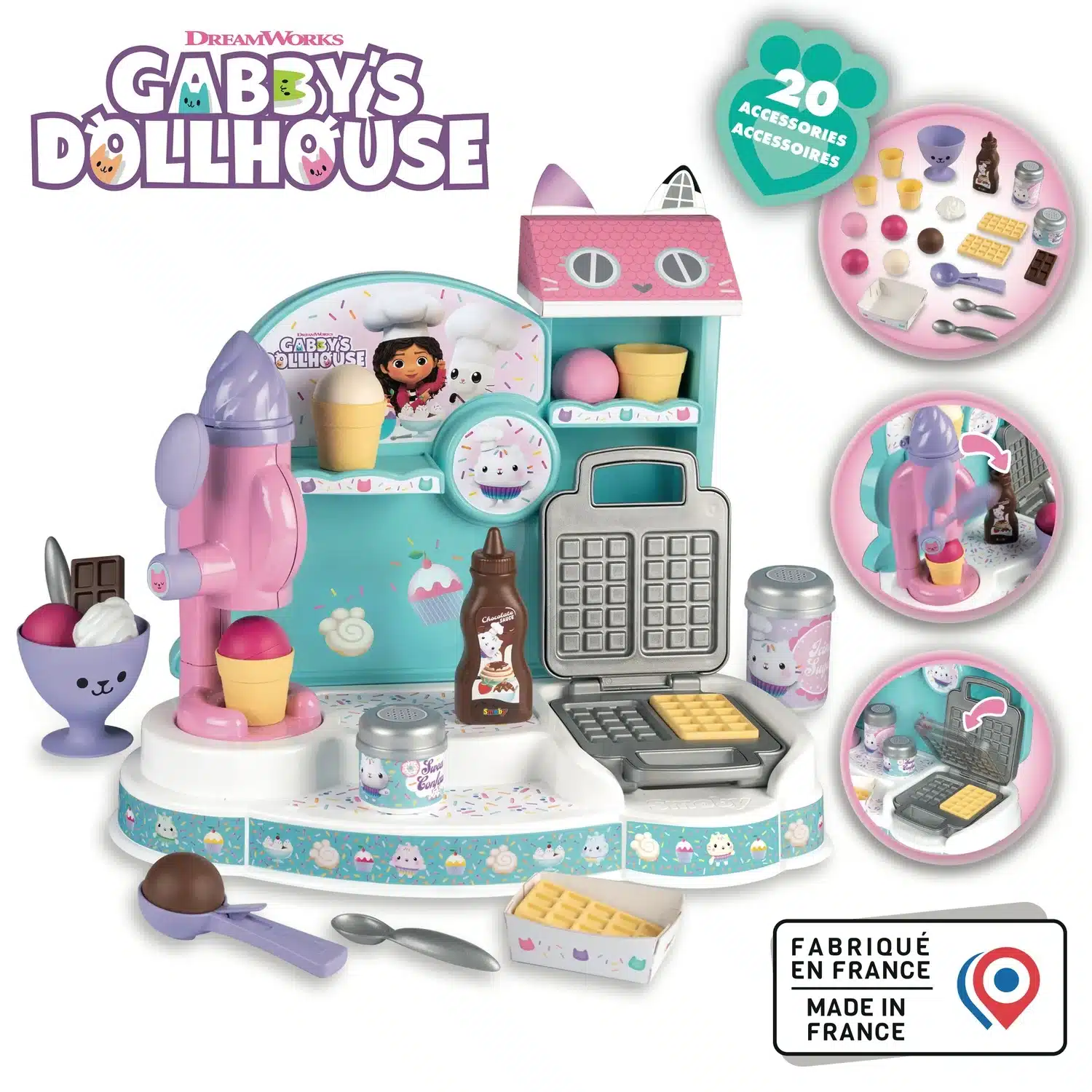 3032163504092 Jeu d'imitation Gabby Marchande de glaces SMOBY – Image 1