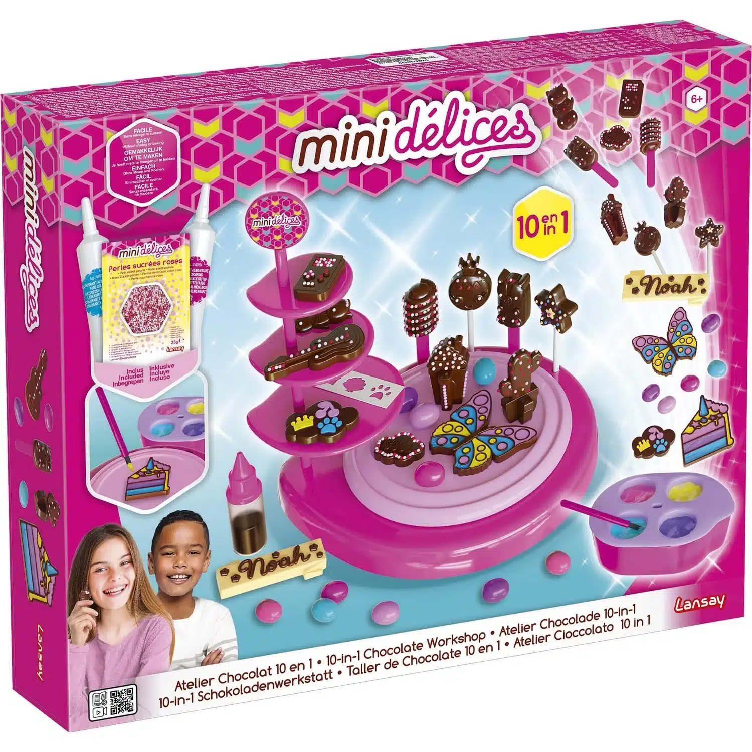 3181860179109 Jeu loisir créatif Mini Délices - Atelier Chocolat 10 en 1 LANSAY – Image 1