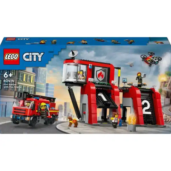 LEGO City La Caserne et le Camion de Pompiers 60414 LEGO