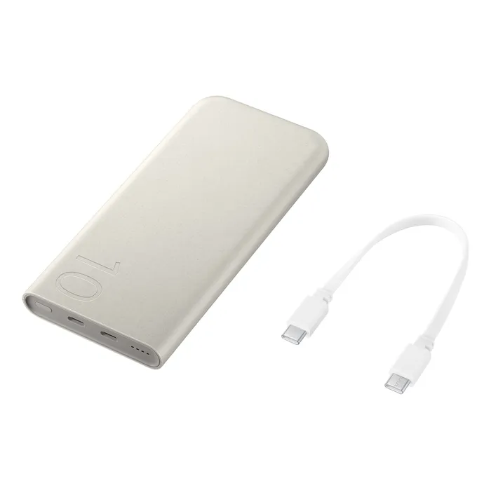 8806094682748 Batterie Externe Samsung Galaxy 10000 mAh Beige BIGBEN – Image 1