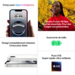 iPhone 16e 128 Go Noir (MD1Q4F/A) APPLE – Image 2