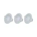 Lot de 3 spots LED 5W 4000K en aluminium
