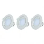 Lot de 3 spots LED 5W 2700K en aluminium