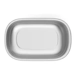 Boîte de conservation micro-ondable 1,1L taille L Inox + couvercle CARREFOUR – Image 3
