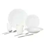 Service à vaisselle blanches Porcelaine 36 pièces CARREFOUR HOME