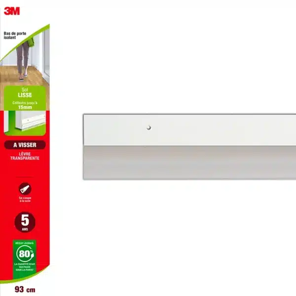 Baguette de finition sol lisse à visser bleu 3m