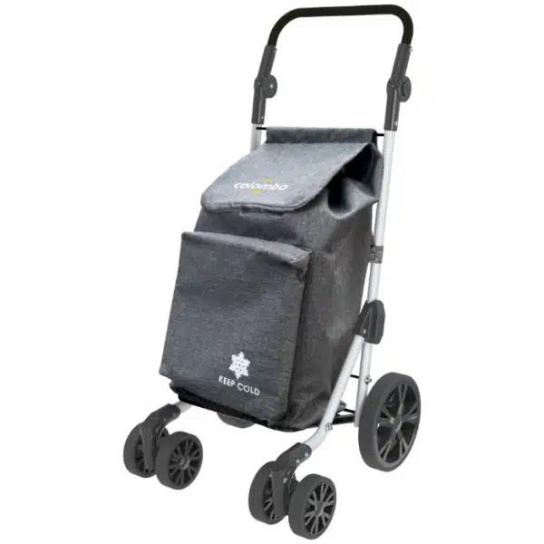 Chariot à courses 6 roues avec pochette surgelés - COLOMBO