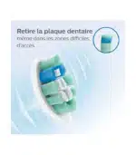 Brossette dentaire C2 Optimal Plaque Defense - HX9022/10 - Blanc PHILIPS – Image 6
