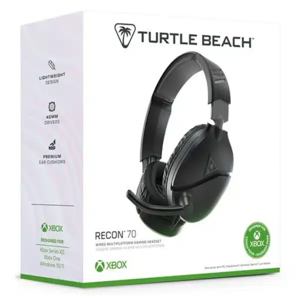 Casque gaming Recon 70X noir pour Xbox – TURTLE BEACH