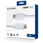 Câble HDMI tressé noir pour PS5 – Haute vitesse 4K