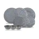 Service à vaisselle 18 pièces noir en porcelaine Kimiko CARREFOUR HOME