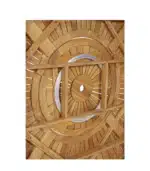 Table de Jardin Ronde 5/8 personnes en Bois Teck FSC avec plateau tournant Bornéo HYBA – Image 5