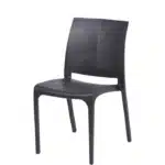 Chaise de jardin en résine Empilable Gris Graphite Volga BICA