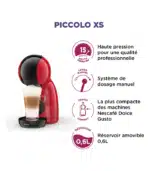 Machine à dosette Piccolo XS rouge et noire KRUPS – Image 3