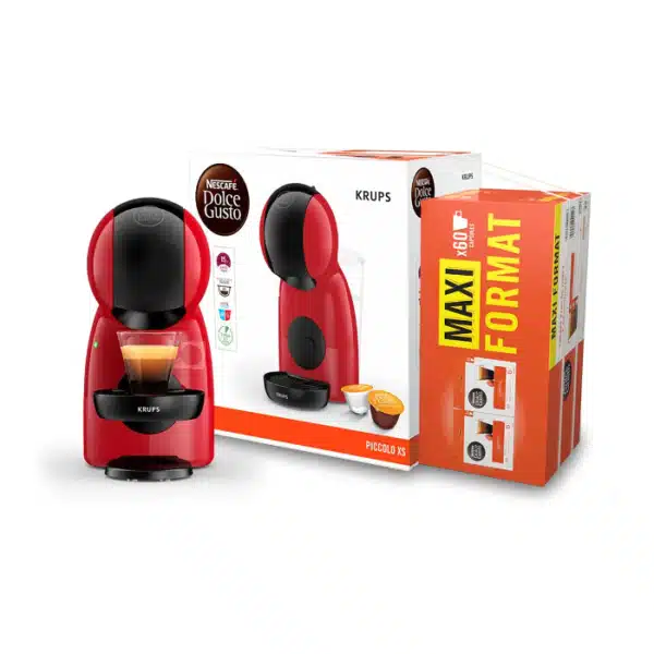 Machine à café capsules Dolce Gusto Piccolo XS YY5129FD rouge 15 bars - KRUPS