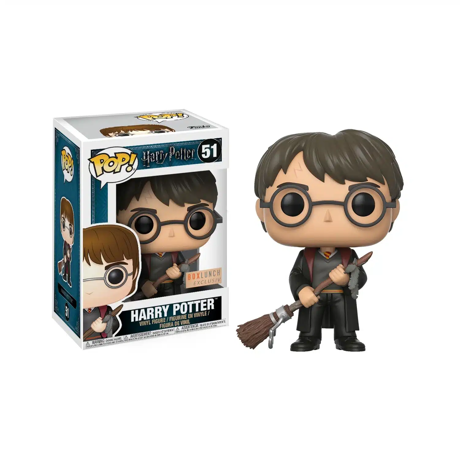 0889698149495 Figurine POP! Harry Potter - Harry Potter avec Eclair de feu - N° 51 FUNKO – Image 1