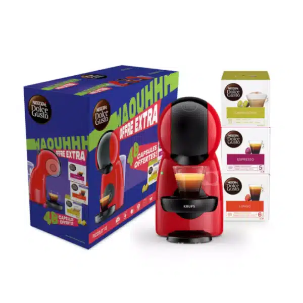 Machine à café expresso Nescafé Dolce Gusto Piccolo XS inclus 3 Boites Capsules KRUPS