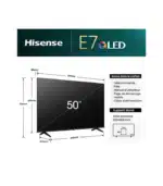 TV QLED 4K 50 pouces (127 cm) 50E7NQ HISENSE – Image 3