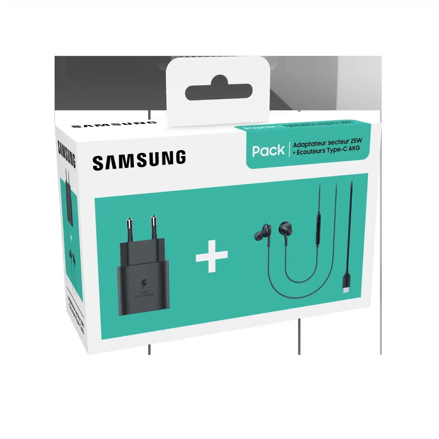 8806095126098 Pack Starter Chargeur secteur USB C + 1 Kit piéton intra USB C SAMSUNG – Image 1
