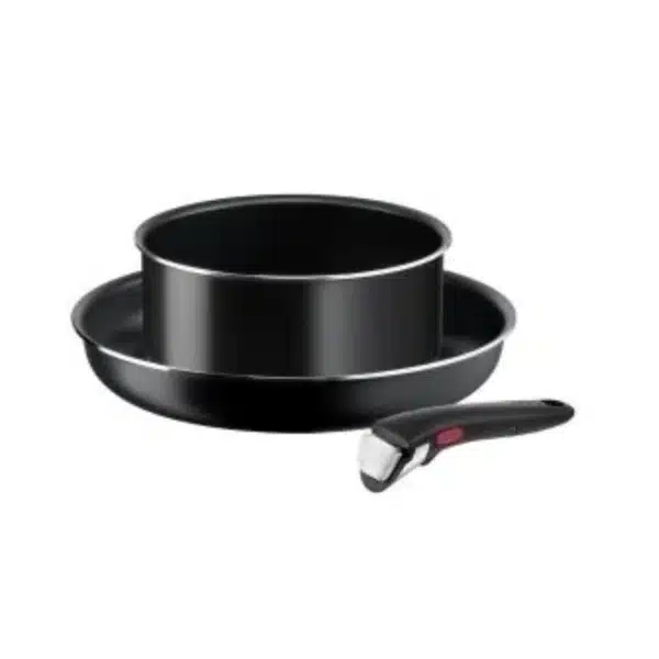 Batterie de cuisine 28cm Aluminium Revêtement Anti-adhésif Tous Feux Dont Induction Poignée Amovible Easy Cook'n Clean TEFAL