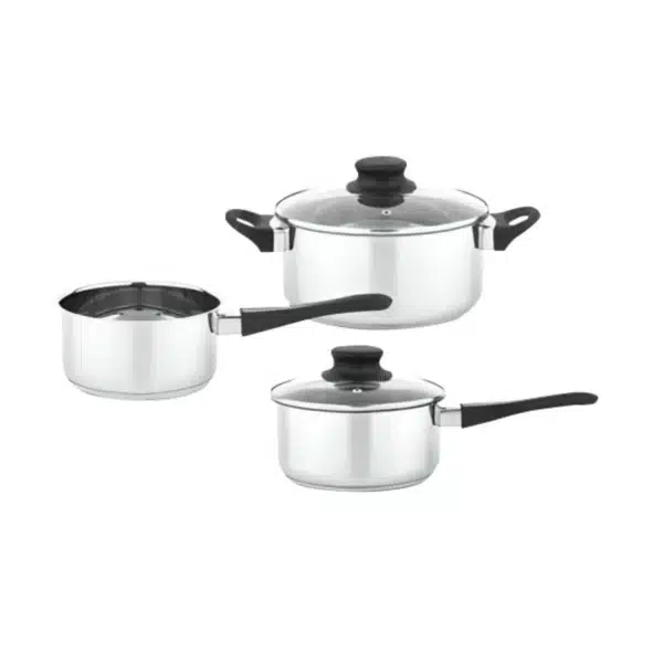 Batterie de cuisine 5 pièces 14/16/20cm Inox Sans Revêtement Tous Feux Dont Induction - SIMPL