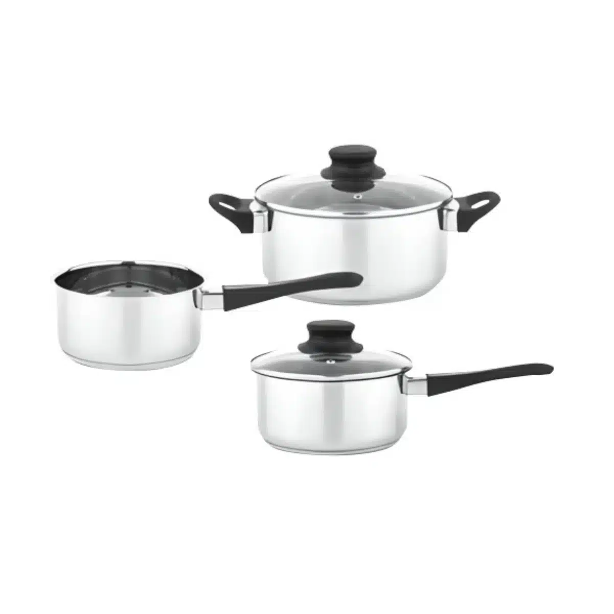 3616953394997-3 Batterie de cuisine 5 pièces 14/16/20cm Inox Sans Revêtement Tous Feux Dont Induction - SIMPL – Image 1