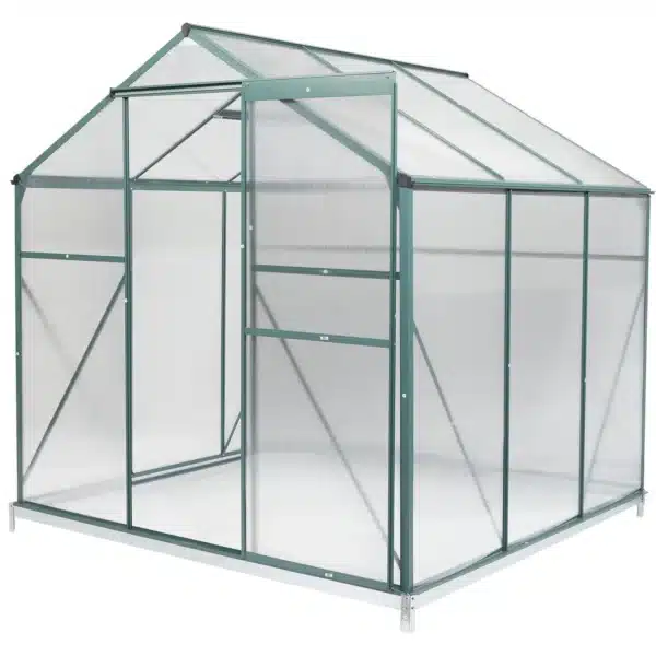 Serre de jardin Polycarbonate avec base 3.61m2 190x190x189cm