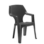 Fauteuil de jardin en résine empilable 61 cm Parma Gris BICA