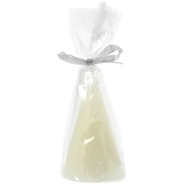 Bougie cône blanc H 120 mm