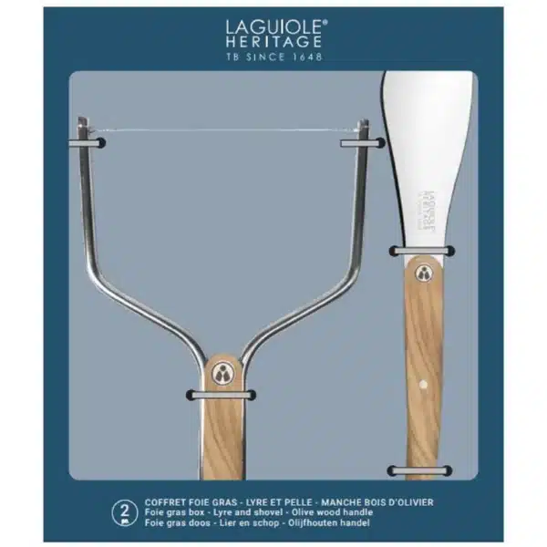 Coffret foie gras 2 pièces bois d’olivier