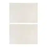 Set table SET TABLE X2 COTON+POLY BLANC 45X30CM GENEVIEVE LETHU