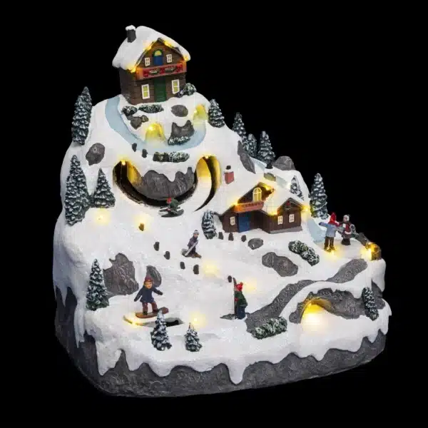 Village lumineux LED montagnes. vacances. 23 LED