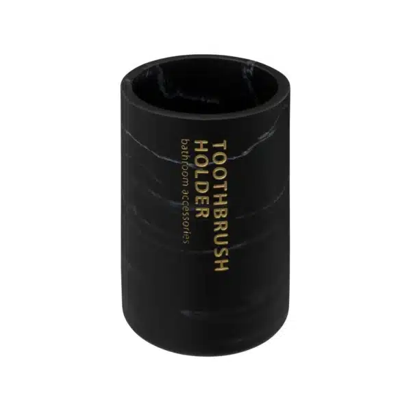 Pot À Cotons Léa Noir Effet Marbre - 5five