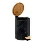 Poubelle Soft Close Métal 3l Lea Noir Effet Marbre - 5five – Image 2