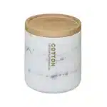 Pot À Cotons Léa Blanc Effet Marbre - 5five