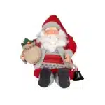 Père nöel assis. 45cm. rouge CARREFOUR