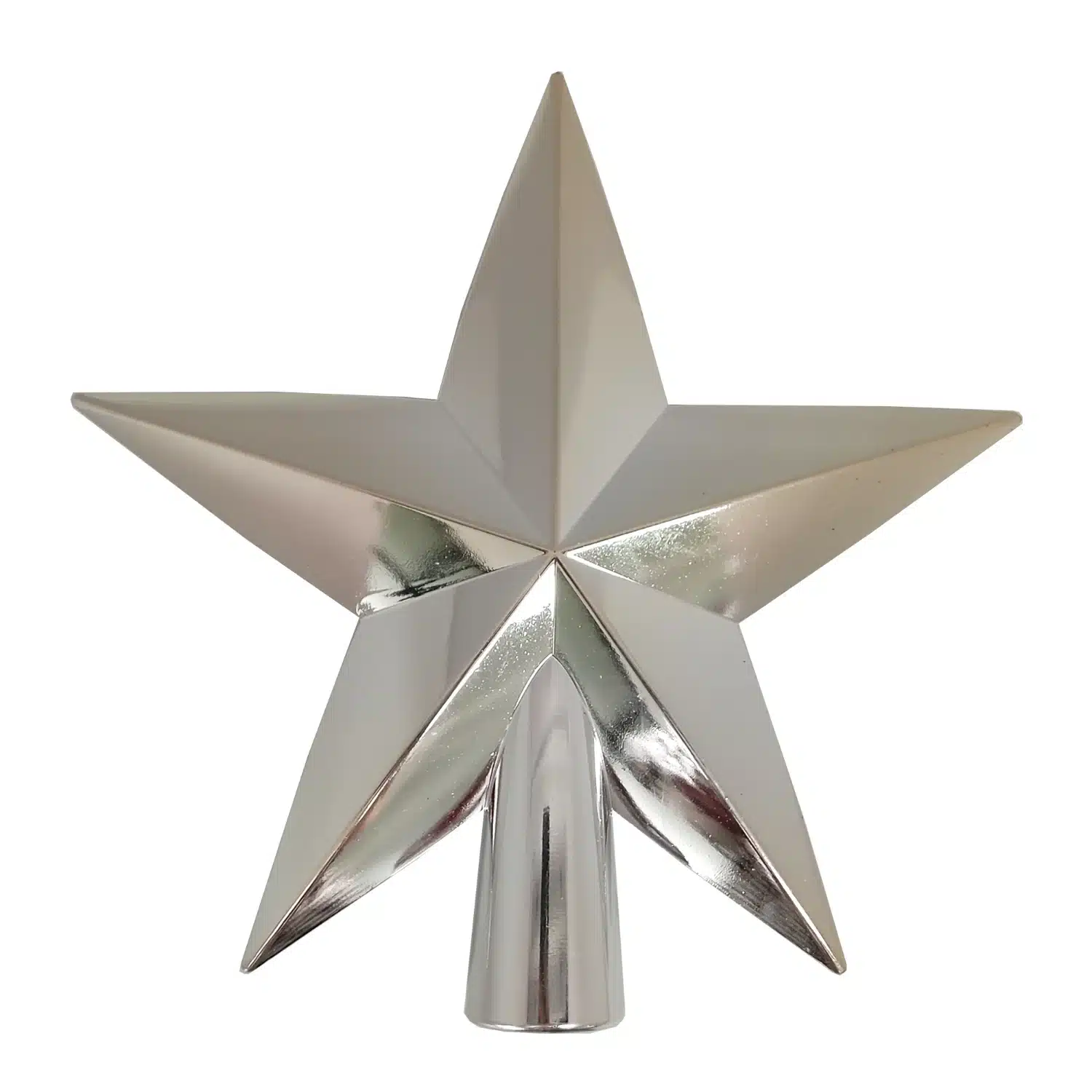 3614611288640 Cimier étoile de Noël argenté 20 cm CARREFOUR – Image 1