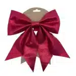 Décoration nœud rouge pailletté