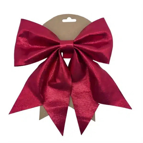 Décoration nœud rouge pailletté