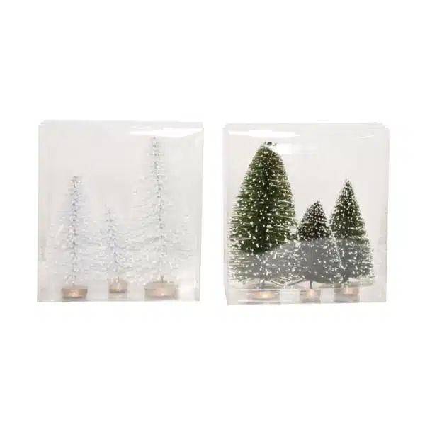 Set de 3 sapins de Noël à poser - CARREFOUR (modèle aléatoire)